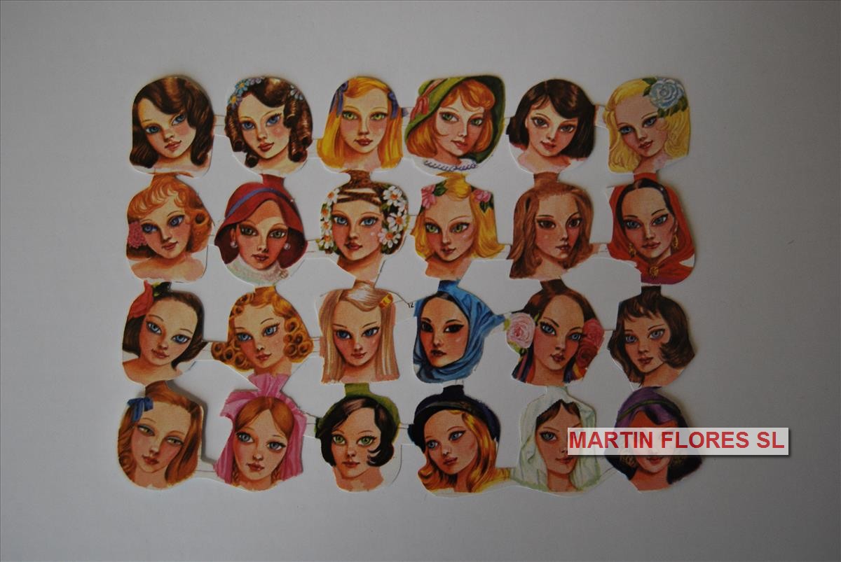 Cromos español pequeño mujeres