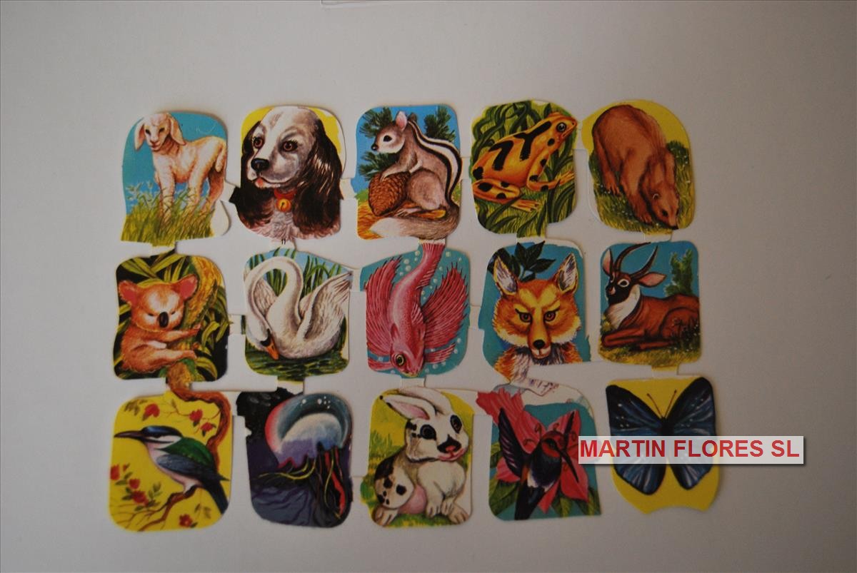 Cromos español pequeño animales