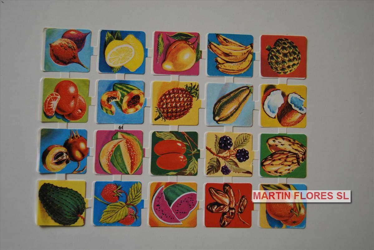 Cromos español frutas