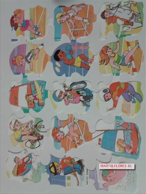Cromos español pequeño deportistas