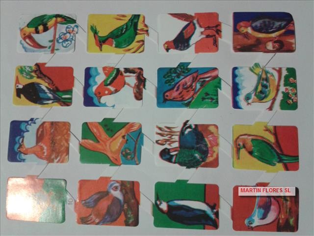 Cromos español pequeño pajaros