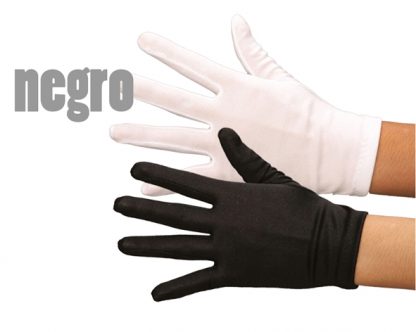 Guante negro corto