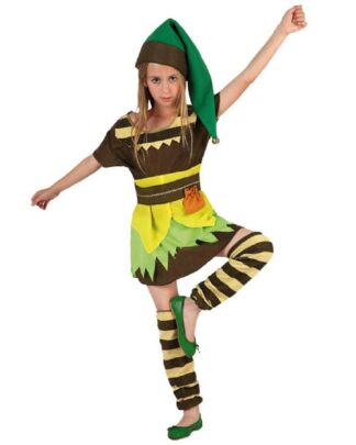 Disfraz duende bosque niña