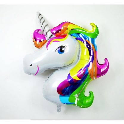 Globo unicornio multicolor
