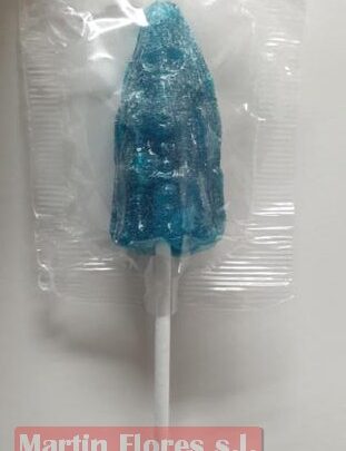 Piruleta caramelo nazareno azul