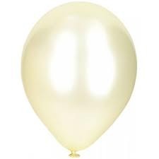 Globo blanco perla metalizado