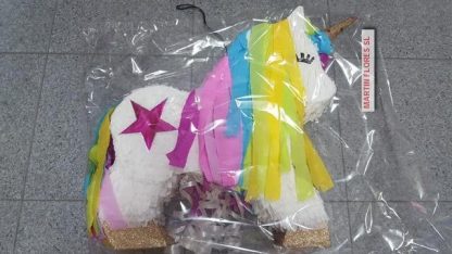 Piñata 3D Unicornio multicolor