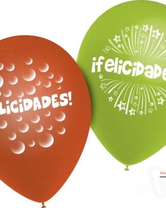 Globos felicidades 10u