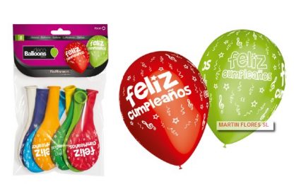 Globos feliz cumpleaños 8u