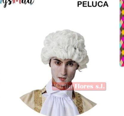 Peluca blanca Mozart época