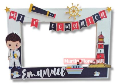 Cartel photocall 3d niño comunión