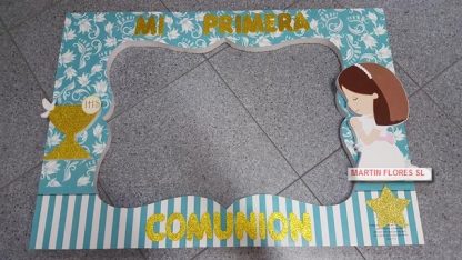 Cartel photocall 3D niña comunión - Imagen 3