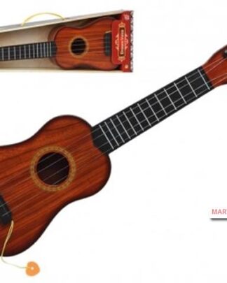 Guitarra grande marrón