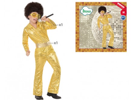 Profesión camarera Para editar Disfraz disco oro abba niño Disfraces niños baratos sevilla
