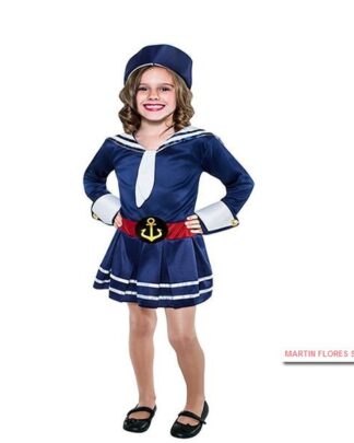 Disfraz marinera azul niña