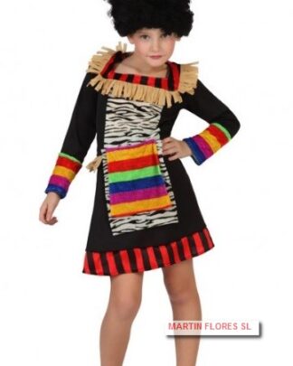 Disfraz niña africana o Zulú