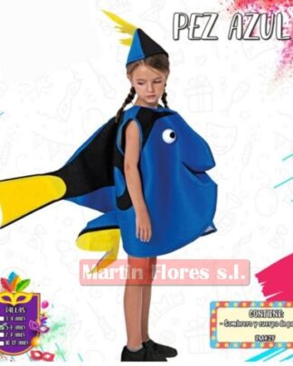 Disfraz pez azul