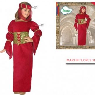 Disfraz dama medieval roja