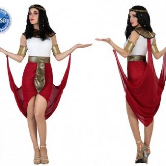 Disfraz egipcia Cleopatra roja