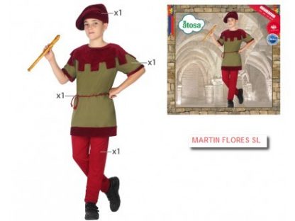 Disfraz trobador juglar medieval infantil.