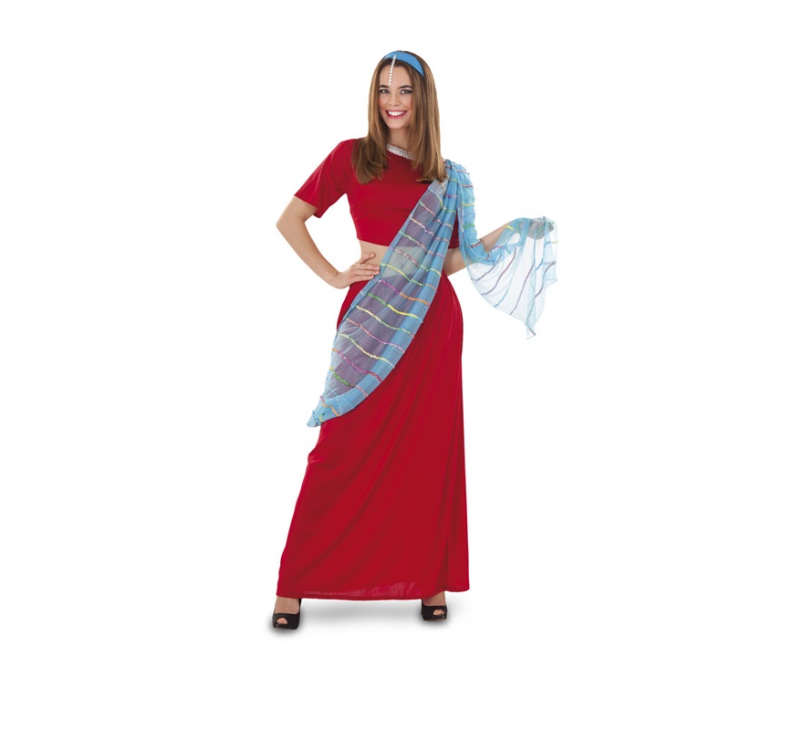 Lirio Moderador emoción Disfraz hindú mujer rojo Disfraces niños baratos sevilla