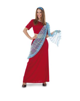 Disfraz hindú mujer rojo