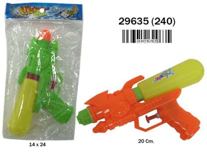 Pistola agua plástico de colores - Imagen 2