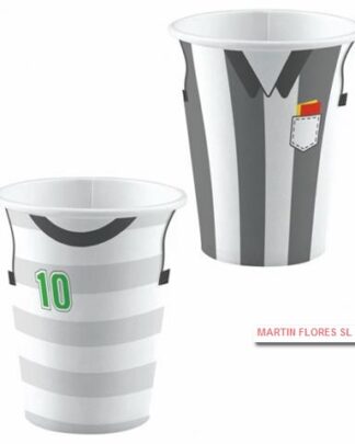 Vasos camiseta fútbol 8u