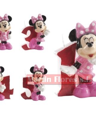 Vela Minnie con número