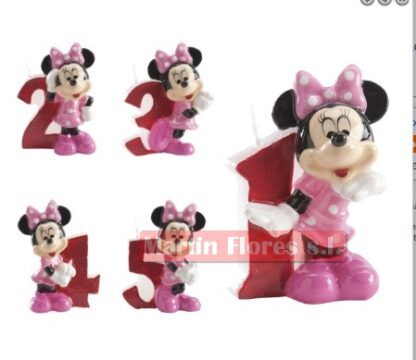 Vela Minnie con número