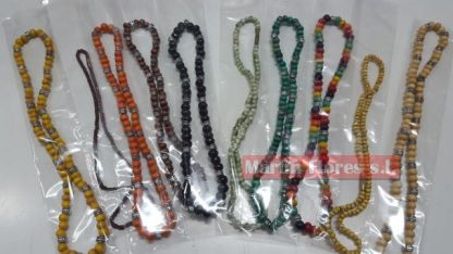 10 collares bolas colores surtidos