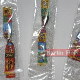 Pulsera virgencitas tela