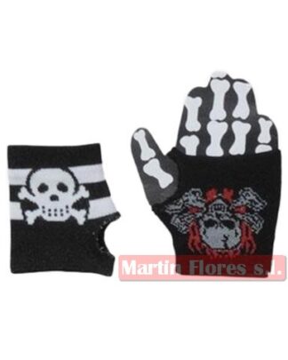Guante calavera rock