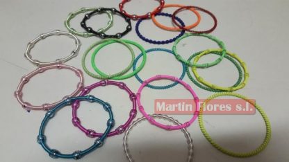 10 pulseras colores flúor