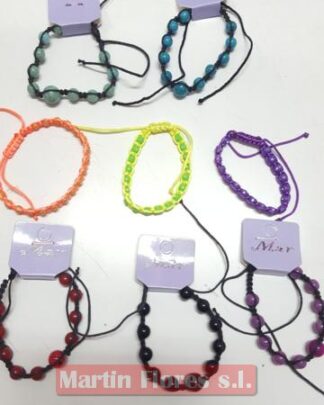 10 pulseras multicolores surtidas