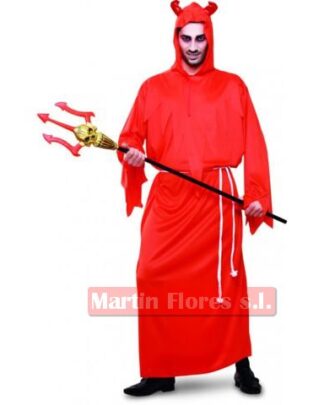 Disfraz demonio túnica roja hombre