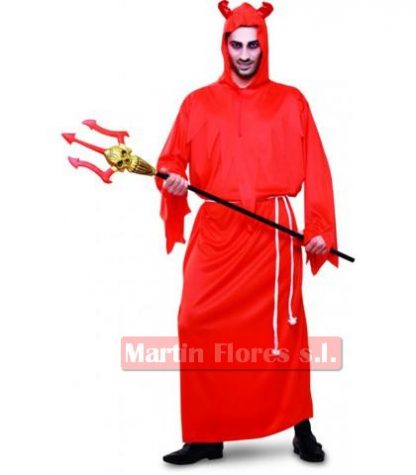 Disfraz demonio túnica roja hombre