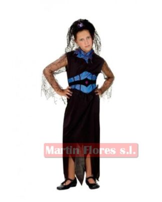 Disfraz viuda negra aracnida niña