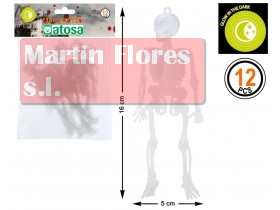 Esqueletos fluorescentes 12u