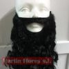 Barba rey negra ondulada lujo - Imagen 2