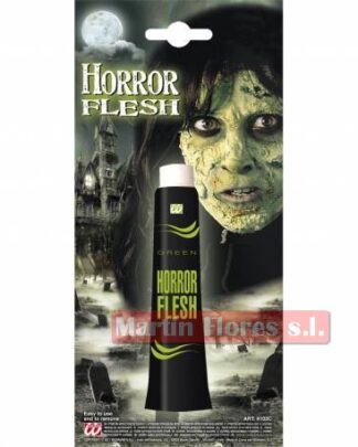 Maquillaje carne verde horror