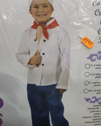 Disfraz cocinero niño pantalón azul