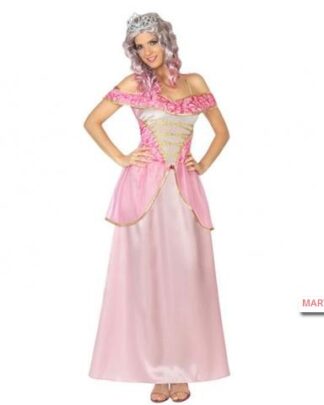 Disfraz princesa rosa mujer