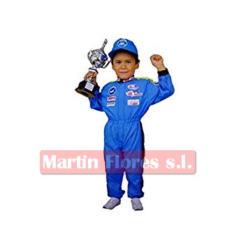 Disfraz piloto formula 1 azul