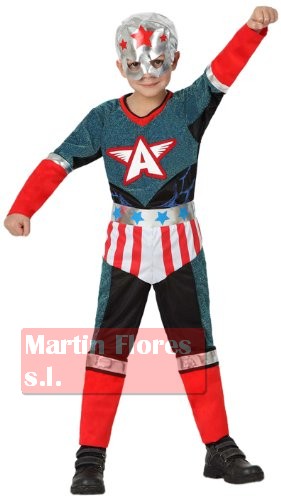 Disfraz super héroe capitán estrella
