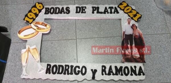 Cartel photocall grande Boda novios - Imagen 4