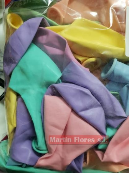 Globos pastel mixto colores 50u - Imagen 2