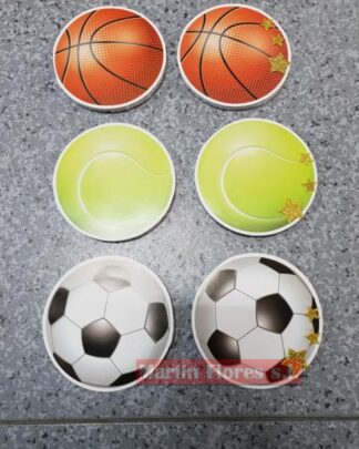 Figura decoración fútbol, tenis, baloncesto