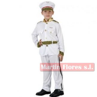 Disfraz uniforme capitán blanco