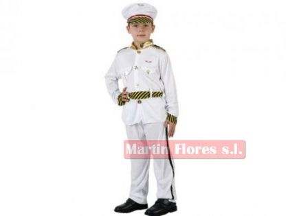 Disfraz uniforme capitán blanco